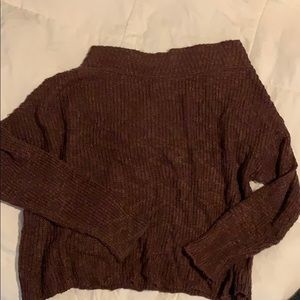 Off the shoulder Knit Sweater